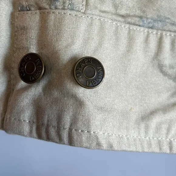 Chaps x Ralph Lauren Women's Cream Jacket with Blue Accents. Size L - Picture 2 of 6